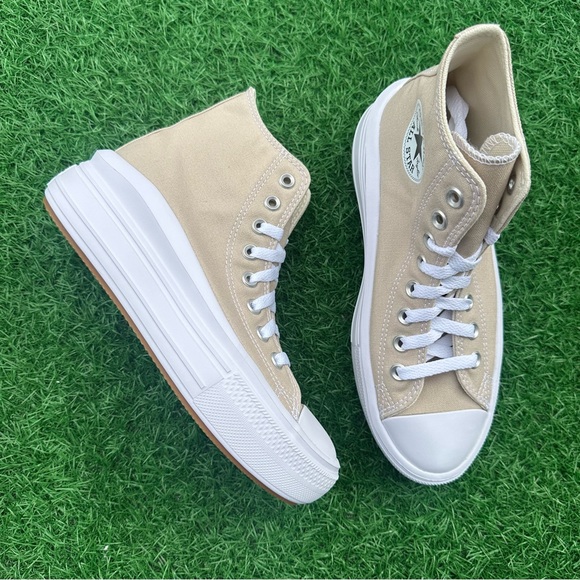 Converse Chuck Taylor All Star Move Hi Beach Stone - Picture 8 of 14